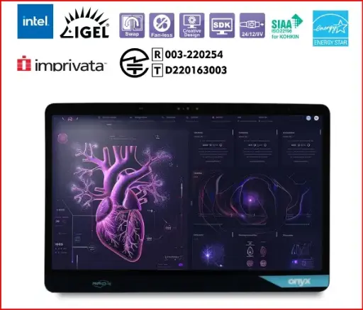 [VENUS-224P-P225U-H2-3203] VENUS 22", P-Cap AG Touch, Core Ultra 5 CPU, 32GB RAM, 512GB SSD, WiFi 6, Imprivata RFID, SCR, 2*XXL Batt's, Power Adaptor, ORION License